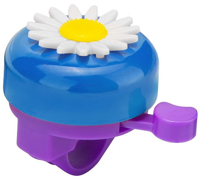 Звонок 46B-02 "Ромашка" сталь/пластик, сине-голубой 210200