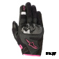 Перчатки STELLA SMX-1 AIR GLOVES BLACK WHITE FUCHSIA