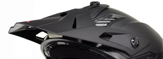 Козырек для шлема Атаки SC-16 чёрный матовый